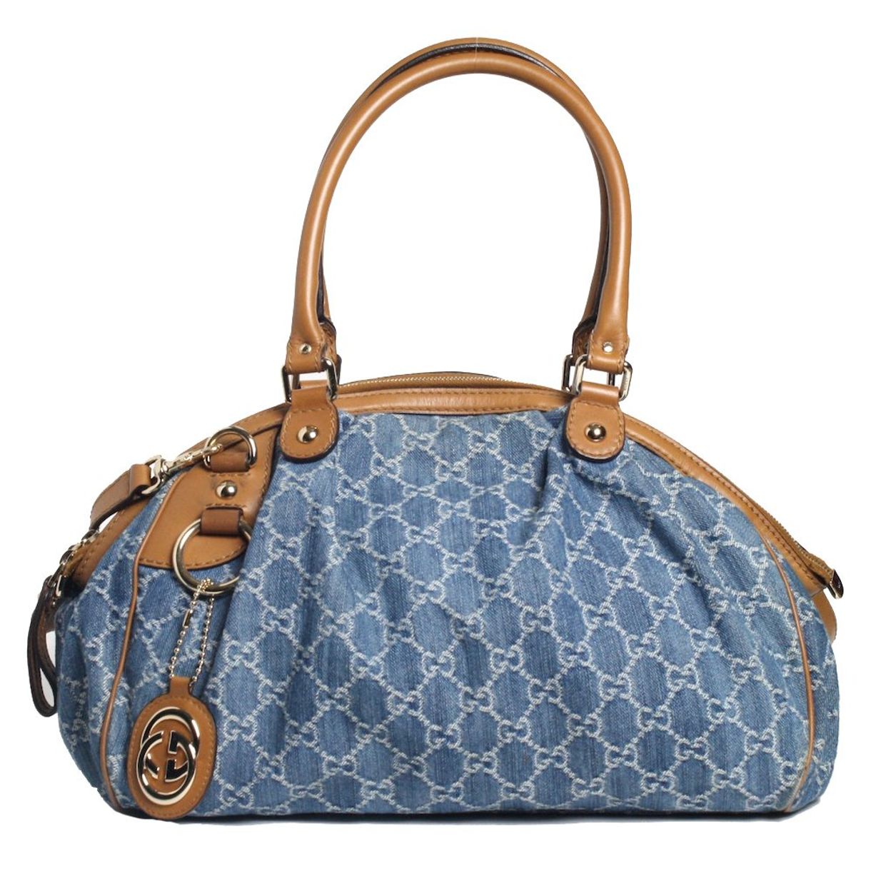 gucci denim crossbody bolsa