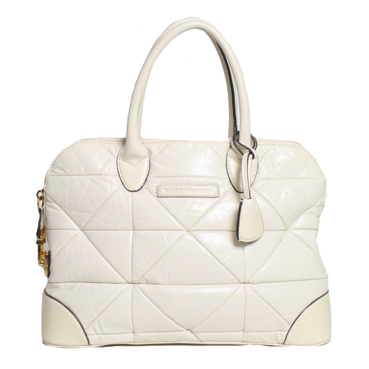 white quilted leather bolsa