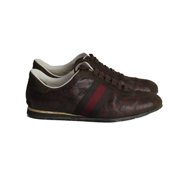 tenis gucci marrom