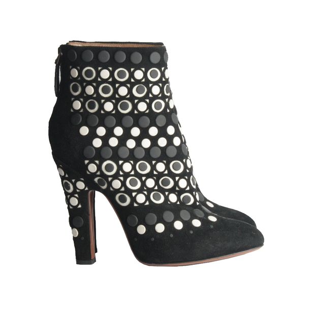 bota preta cano curto camurça