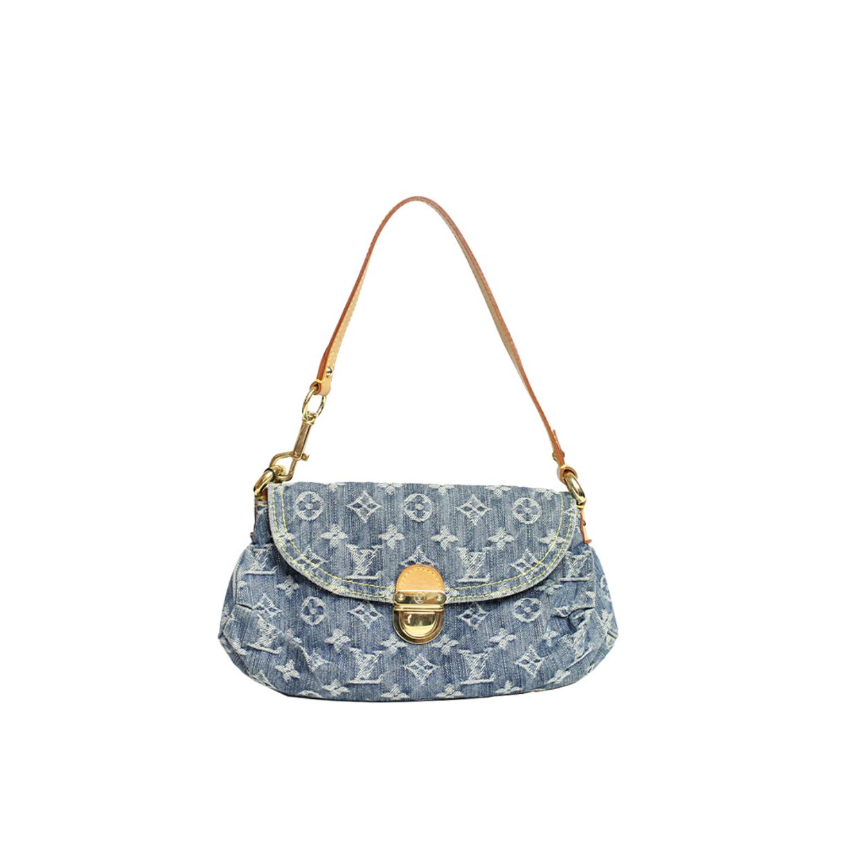 louis vuitton denim mini pleaty bolsa