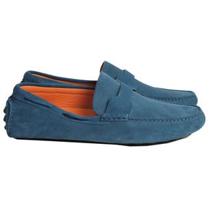 sapato camurça azul masculino