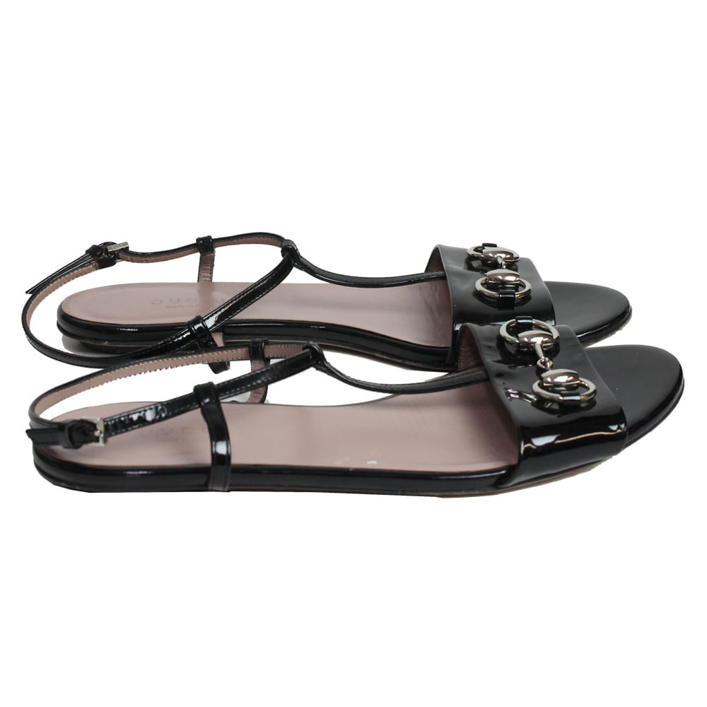 sandalias rasteiras de luxo