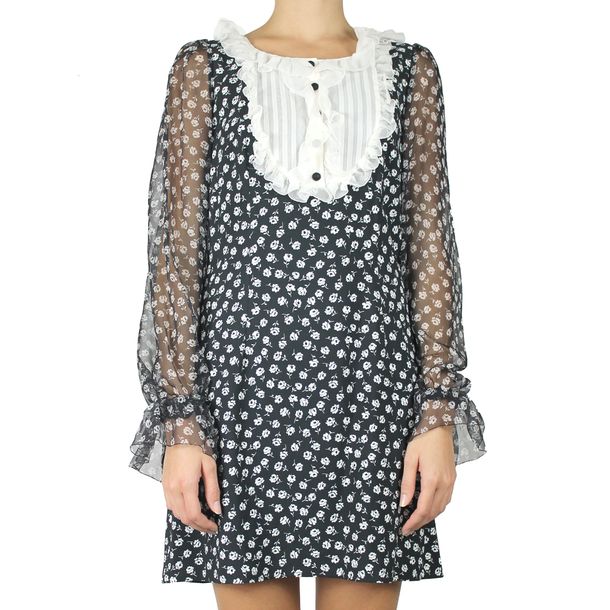 vestido dolce gabbana estampado