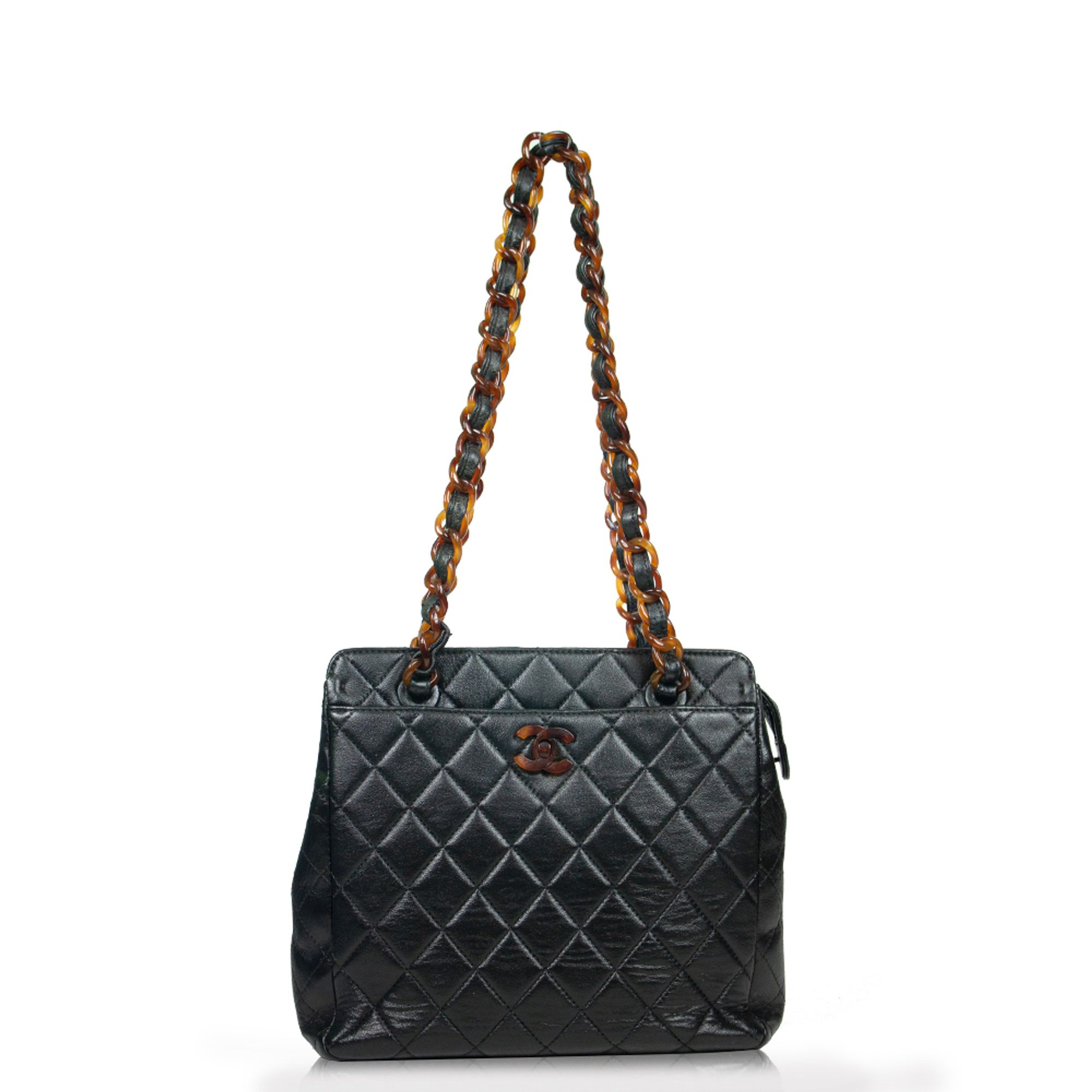 chanel vintage quilted shoulder bolsa