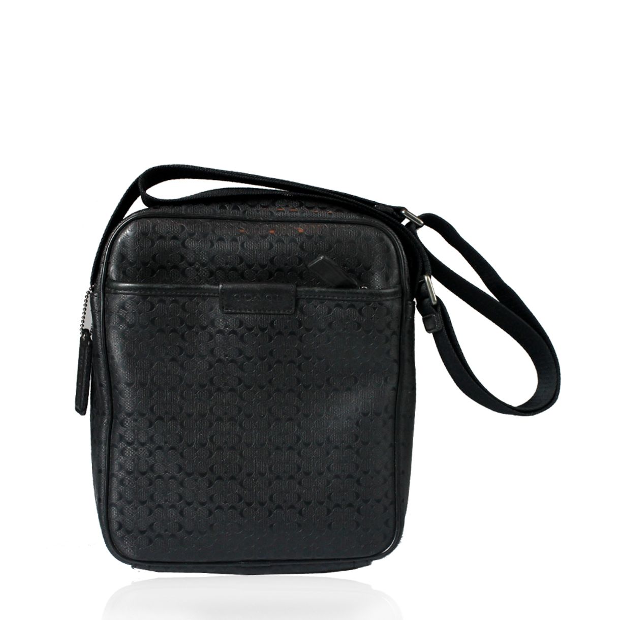 leather crossbody bolsa coach