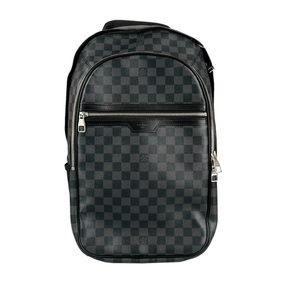 mochila masculina louis vuitton michael damier graphite Mochila Louis Vuitton Damier | Brechó de luxo - prettynew