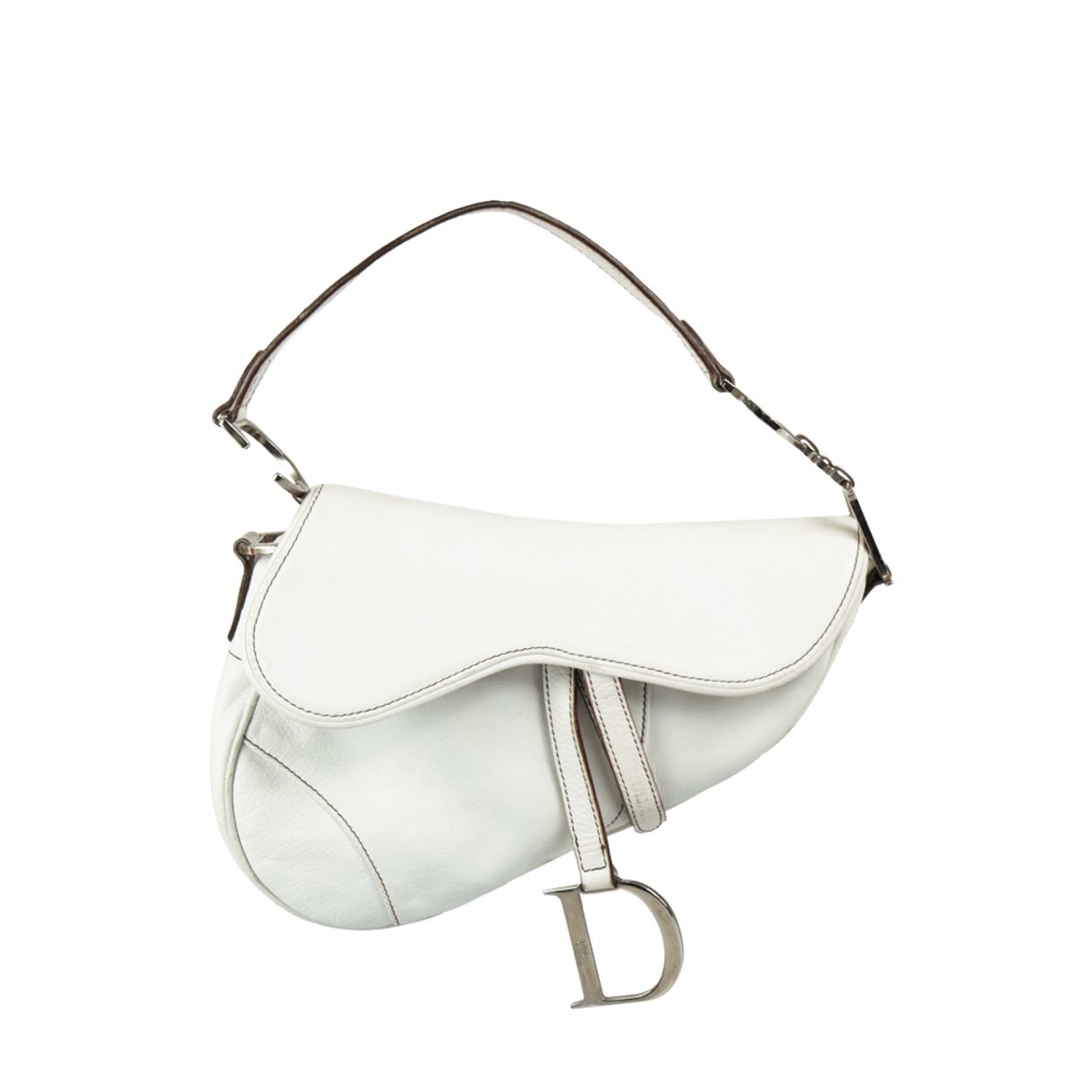 metal dior saddle bolsa