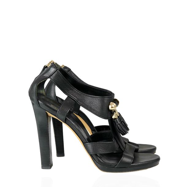 sandalia gucci preta