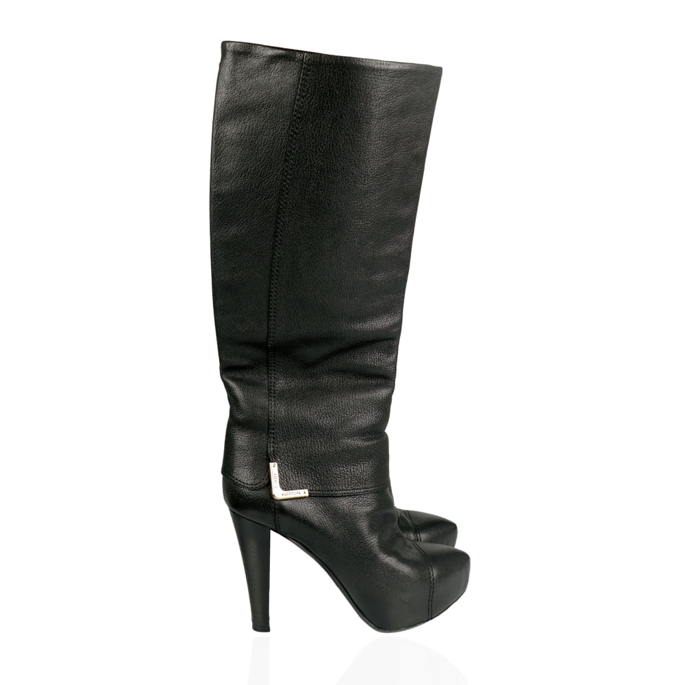 bota louis vuitton preta