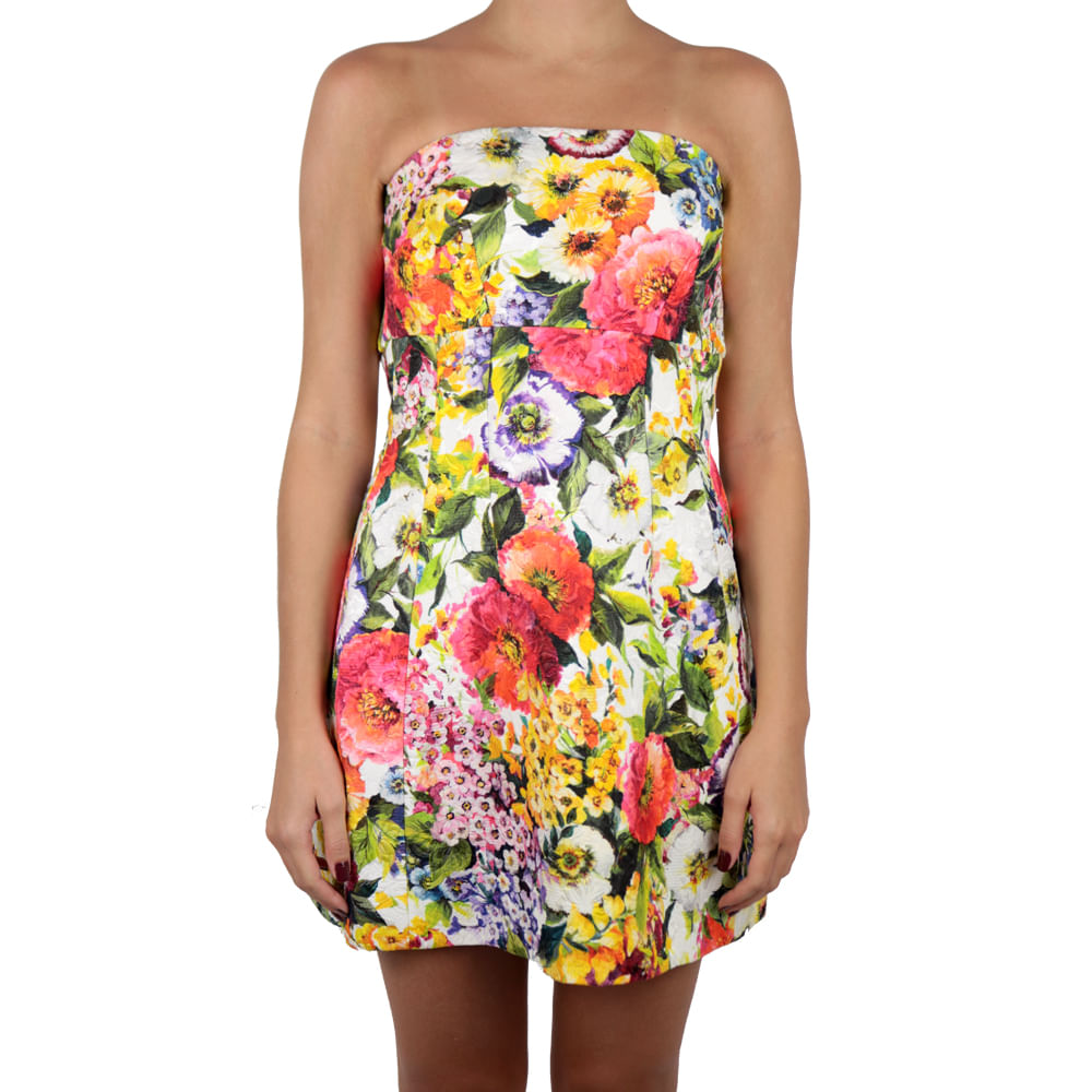 vestido dolce gabbana floral