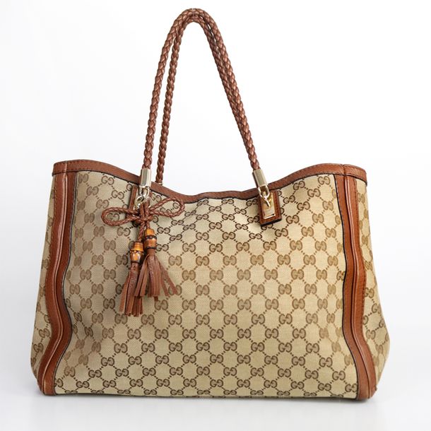 Bolsa Gucci Bella Bamboo | Brechó de luxo - prettynew