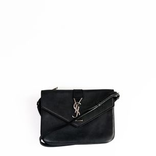 ysl white crossbody bolsa