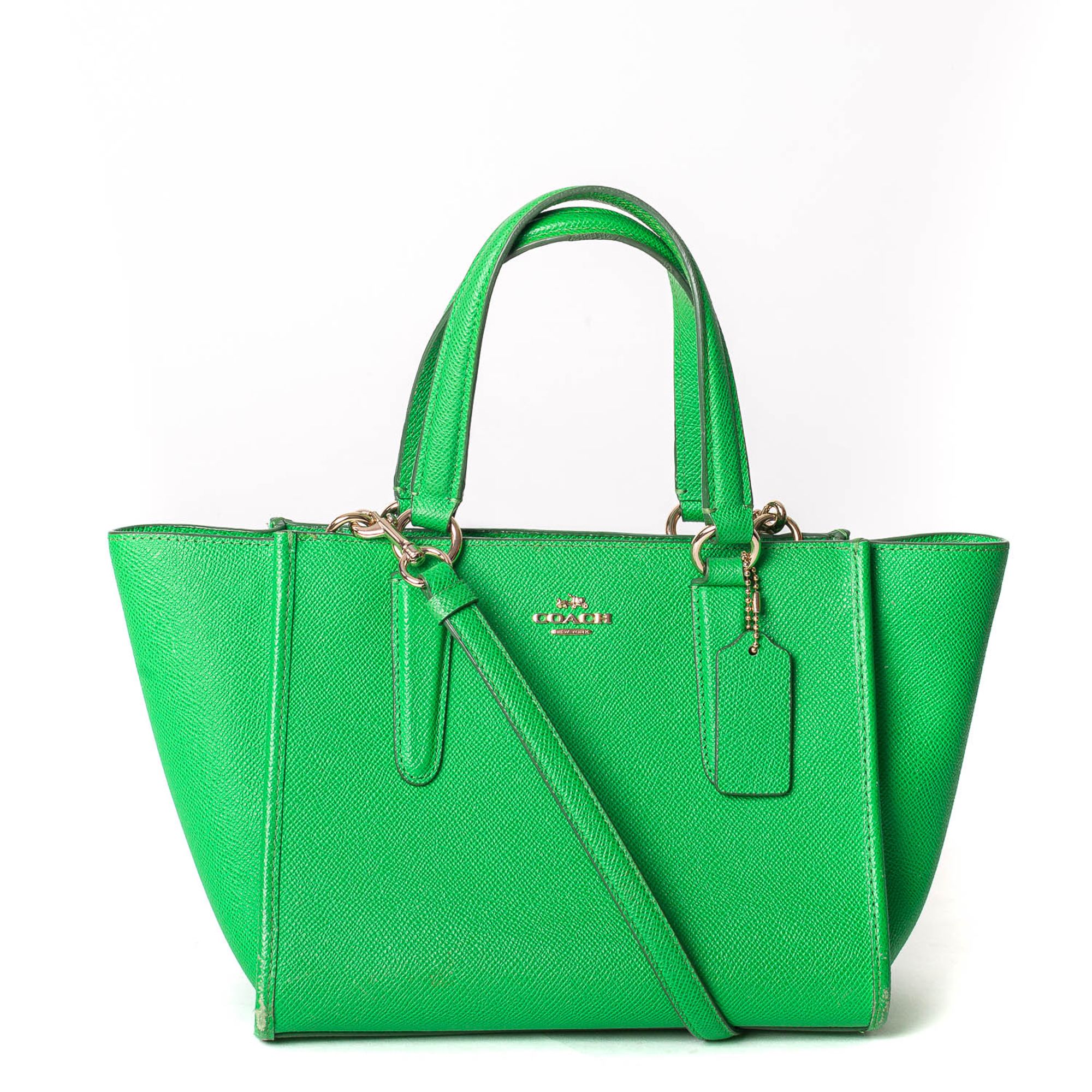 coach green mini bolsa