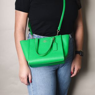 coach green mini bolsa