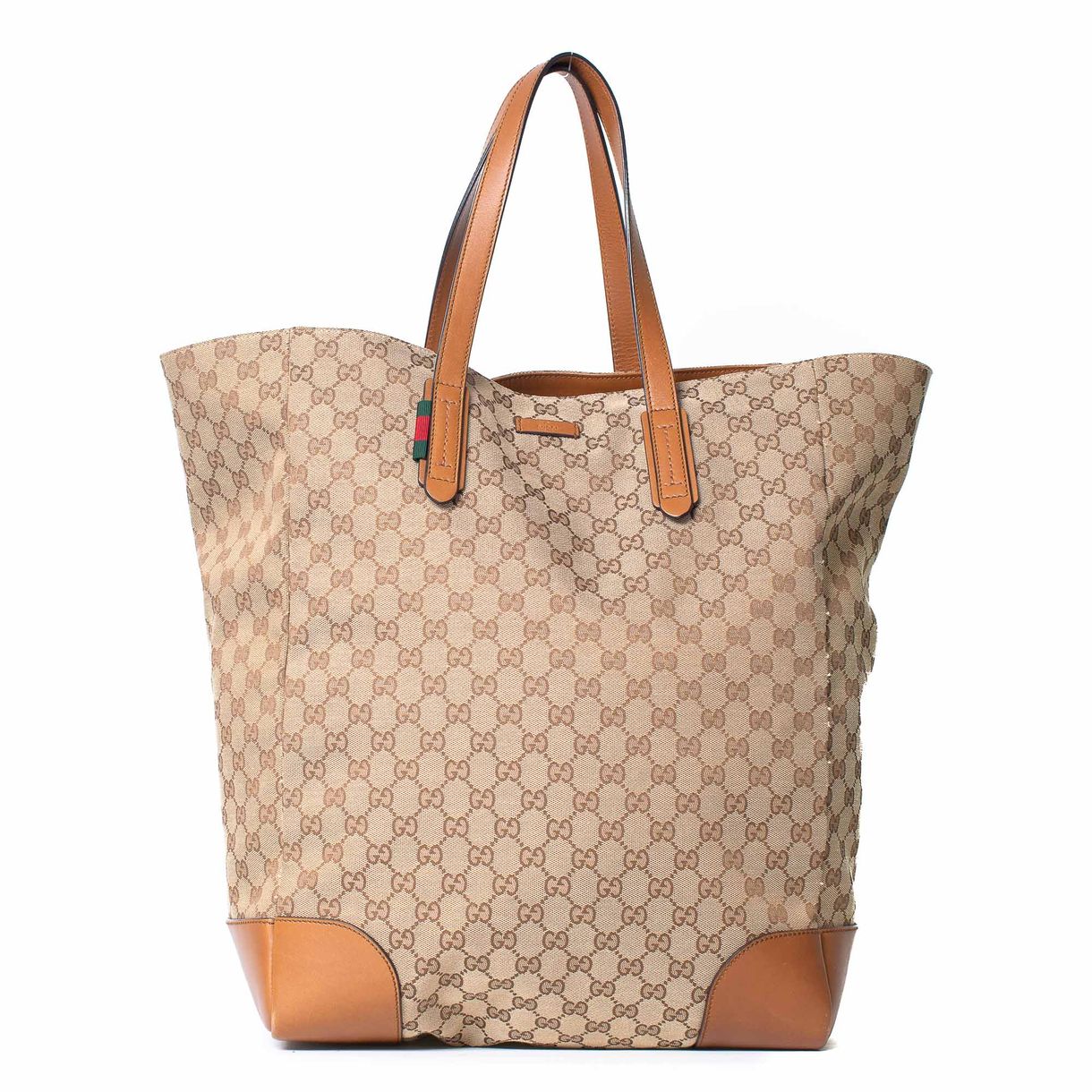 gucci logo tote bolsa