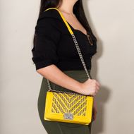 chanel boy bolsa tweed