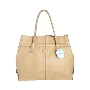 Tods-Leather-Beige-Handbag