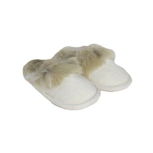 Slipper-with-Leather-Off-White
