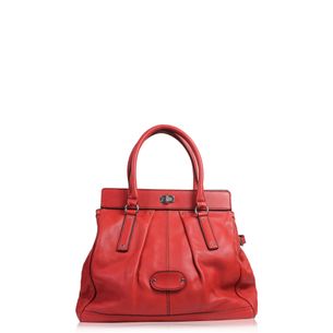 Balenciaga-Red-Leather-Handbag