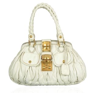 Miu-Miu-Coffer-Handbag-White-Leather