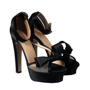 Valentino-Satin-Black-Sandal