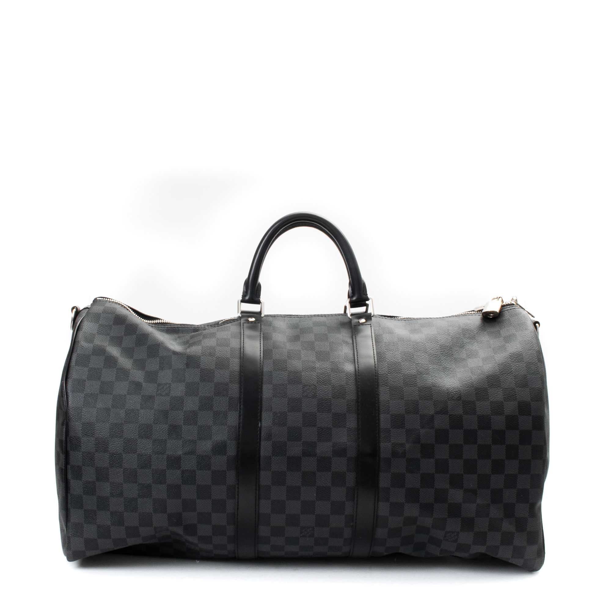 louis vuitton black damier duffle bolsa