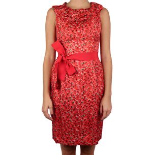 Carolina-Herrera-Red-Floral-Print-Dress