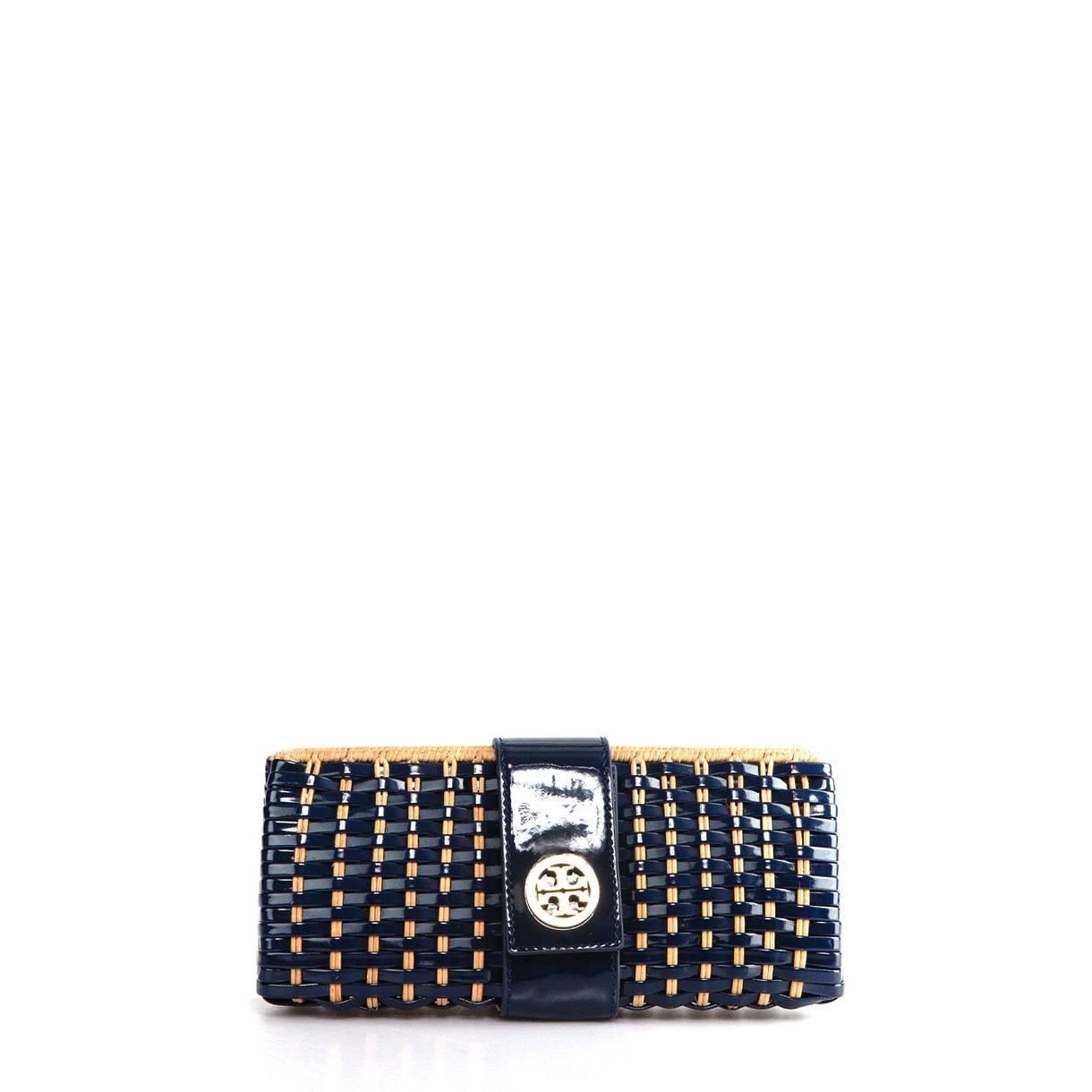 tory burch patent leather clutch