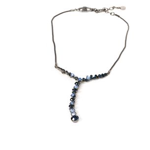 Givenchy-Blue-Stone-Black-Earrings-Necklace-Set