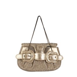 Fendi-Mini-Gold-Leather-Bag