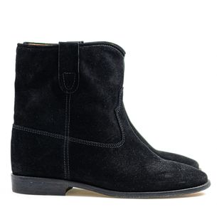 Isabel-Marant-Black-Suede-Boots
