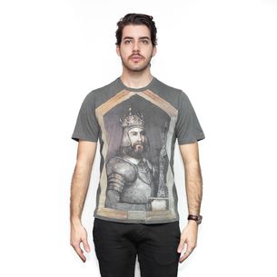 Dolce---Gabbana-Gray-Printed-T-Shirt