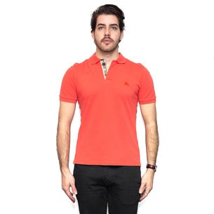 Burberry-Orange-Polo-Shirt
