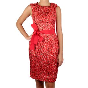 Carolina-Herrera-Red-Floral-Print-Dress