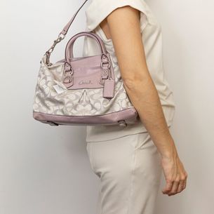 Coach-Lilac-Monogram-Bag