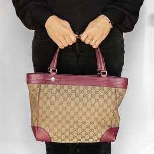 Gucci-Pink-Leather-Trimmed-Jacquard-Bag