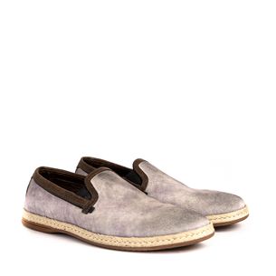 Dolce---Gabbana-Gray-Suede-and-Straw-Slippers