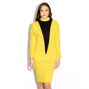 Loop-Vintage-Yellow-and-Black-Dress
