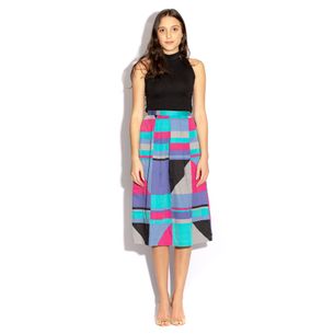 Loop-Vintage-Multicolored-Geometric-Print-Skirt