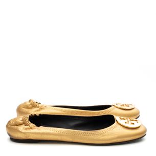 Tory-Burch-Gold-Leather-Ballet-Flats