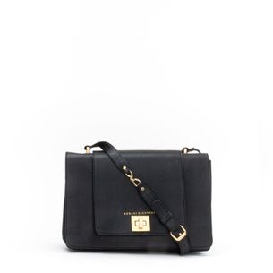 Armani-Exchange-Black-Leather-Bag