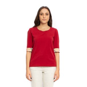 Burberry-Red-Fabric-Blouse