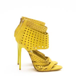 Jimmy-Choo-Yellow-Suede-Sandals