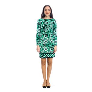 Michael-Kors-Green-Printed-Dress