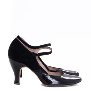 Repetto-Velvet-and-Patent-Leather-Mary-Jane-Shoes