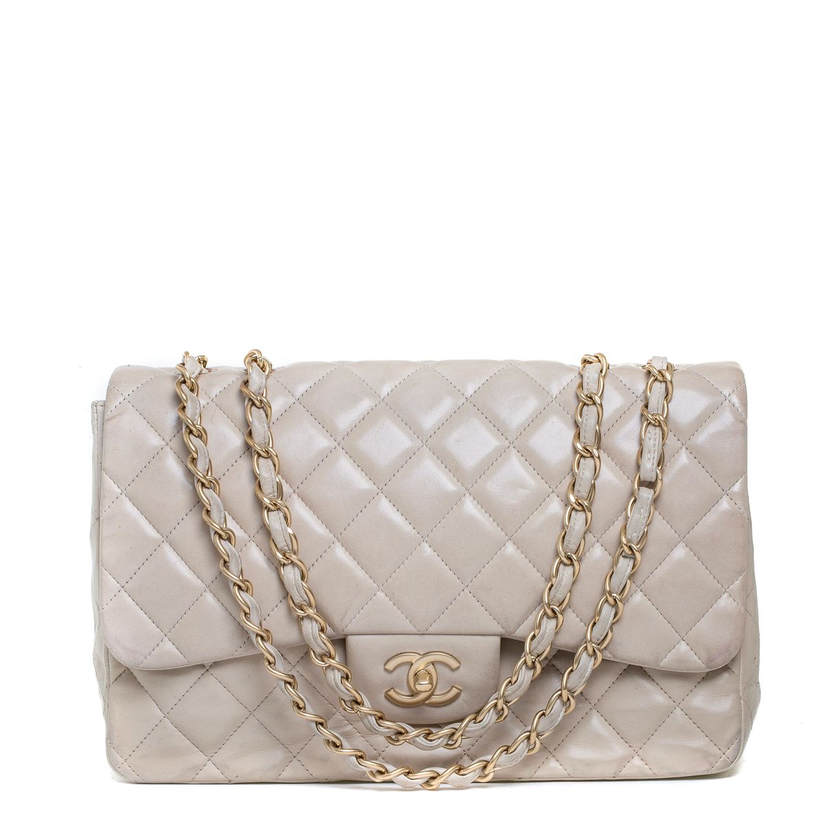 size of jumbo chanel flap bolsa