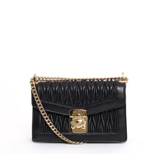 miu miu matelasse crossbody bolsa