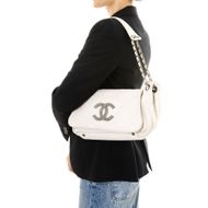 Bolsa-Chanel-Outdoor-Ligne-Accordion-Flap-Couro-Branco