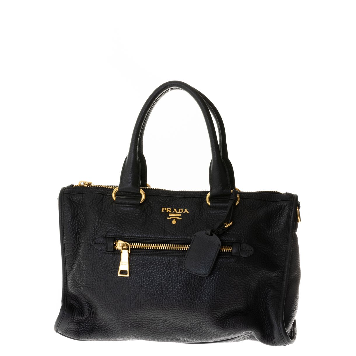 Bolsa Prada Couro Preto | Brechó de luxo - prettynew